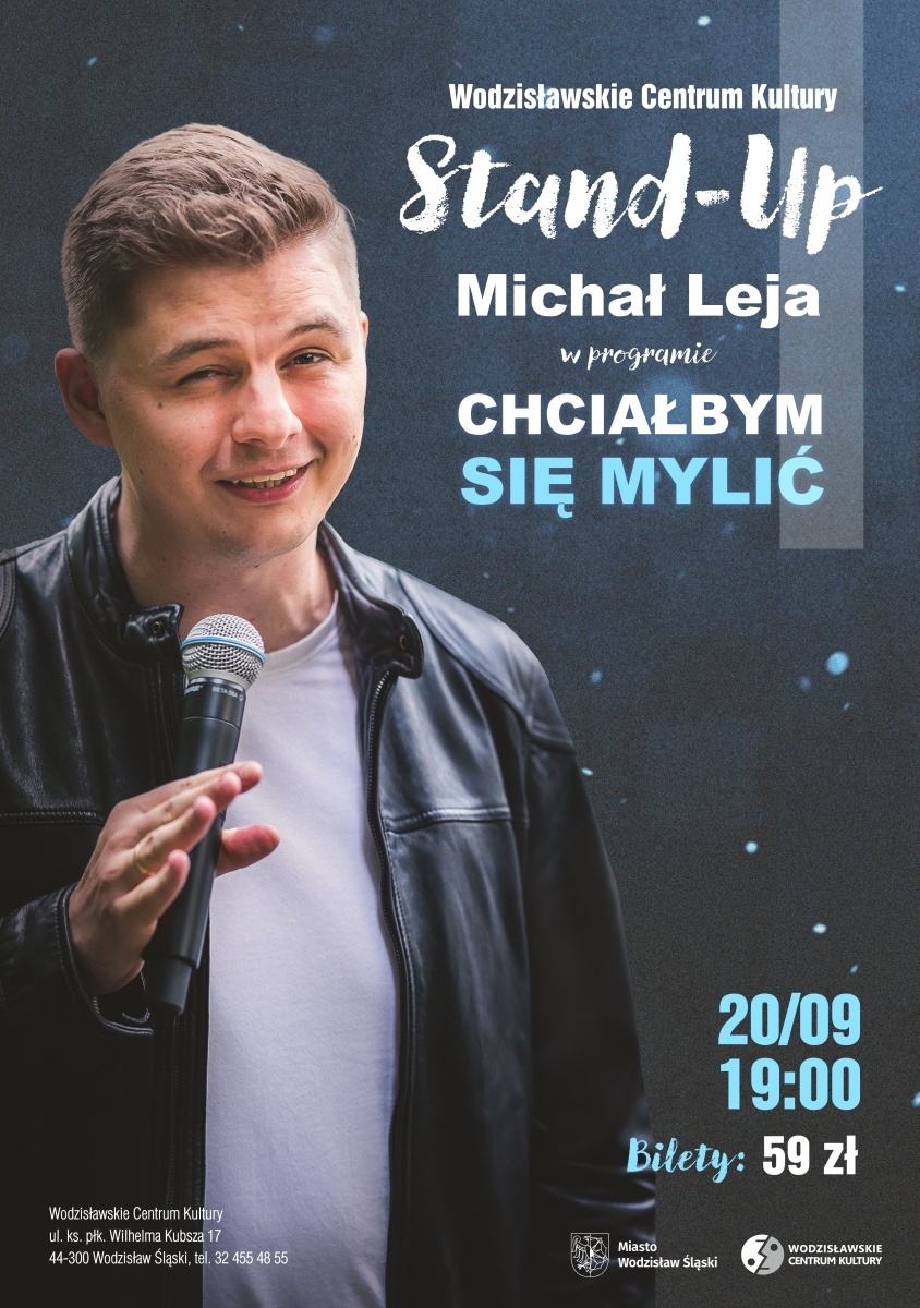 Zdjęcie w galerii na portalu naszwodzislaw.com: Już jutro stand-up Michała Leji w WCK wiadomości z regionu