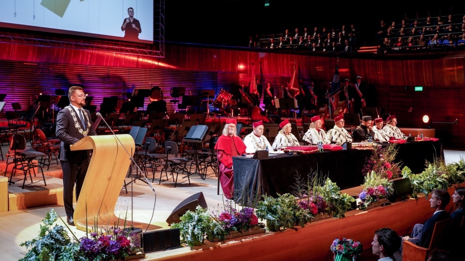 Zdjęcie w galerii na portalu naszwodzislaw.com: Międzyuczelniana Inauguracja Roku Akademickiego 2023/2024 – Rok Nauki w województwie śląskim wiadomości z regionu