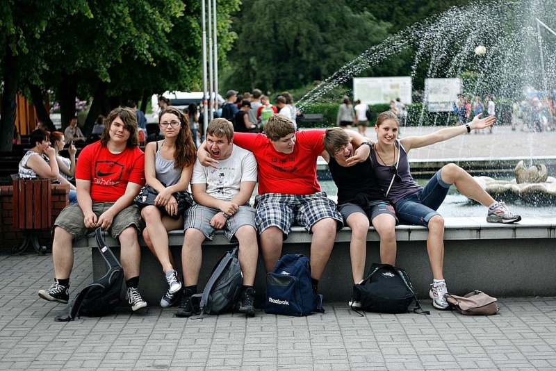 Zdjęcie w galerii na portalu naszwodzislaw.com: Goście II LO oczarowani Wisłą i Małyszem wiadomości z regionu