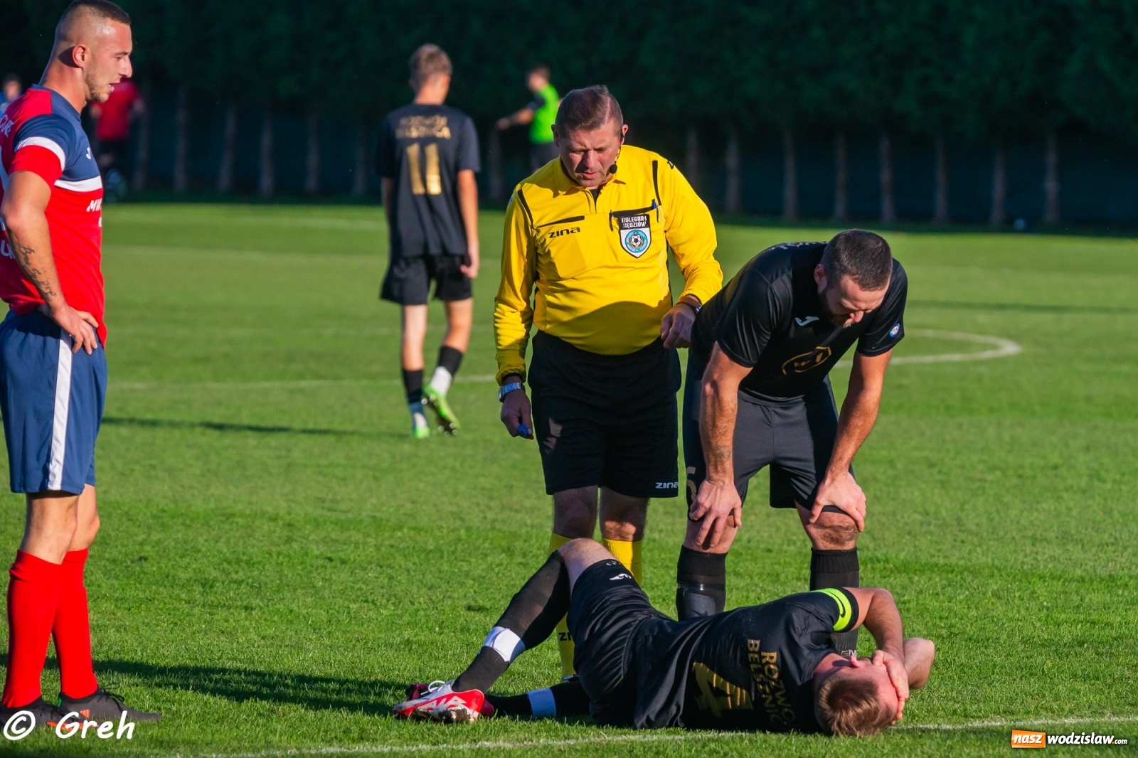 Zdjęcie w galerii na portalu naszwodzislaw.com: Wyrównany bój Kolejarza i Rozwoju zakończony podziałem punktów [FOTO] wiadomości z regionu