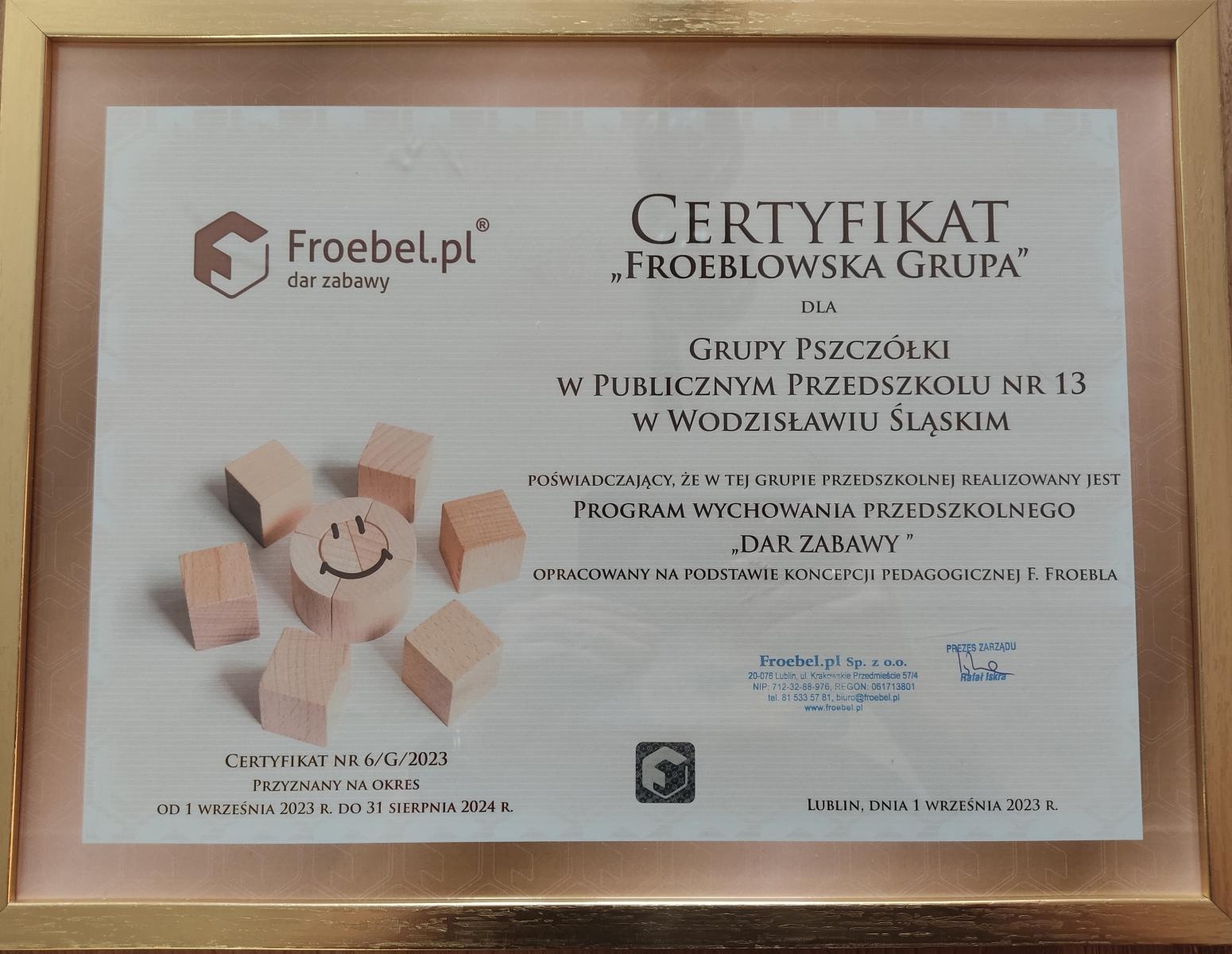 Zdjęcie w galerii na portalu naszwodzislaw.com: Pszczółki z Trzynastki z certyfikatem Freblowskiej Grupy wiadomości z regionu