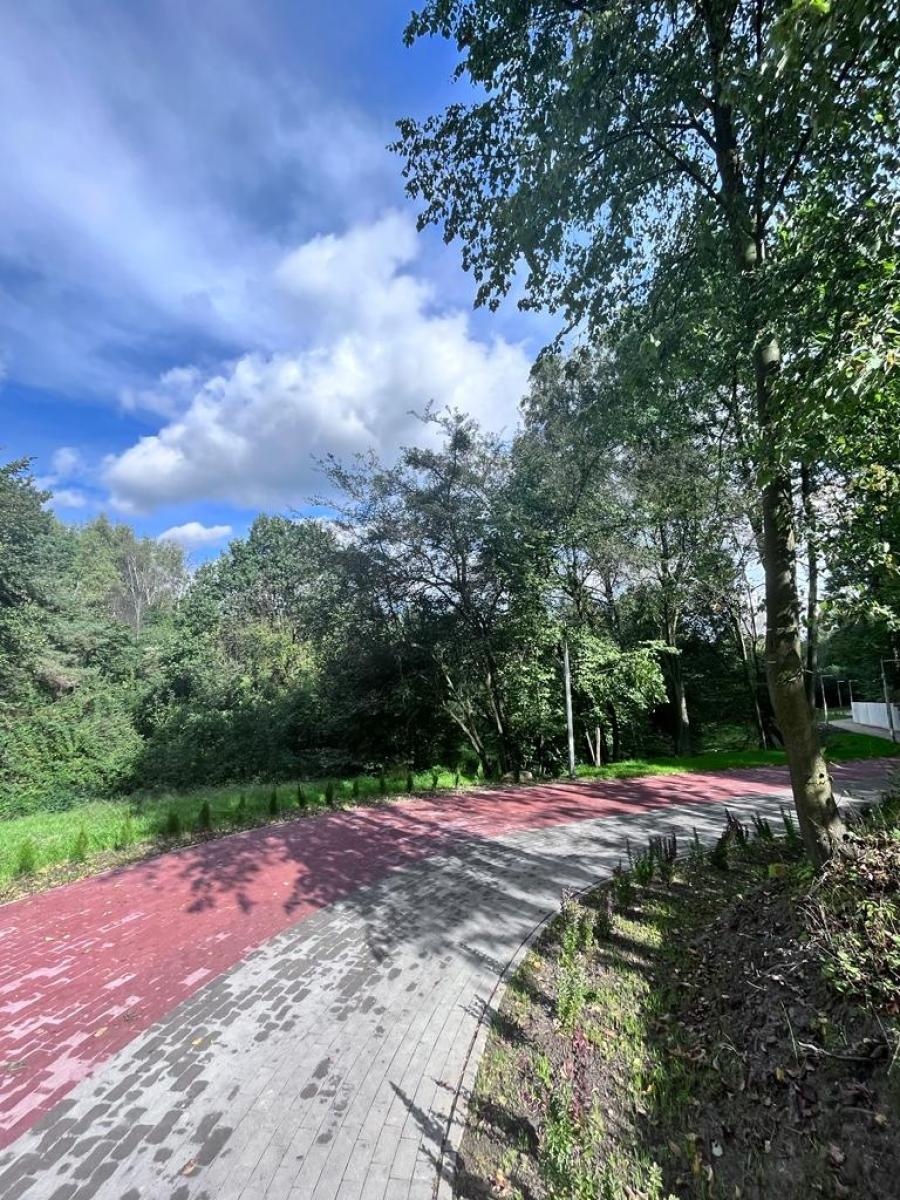 Zdjęcie w galerii na portalu naszwodzislaw.com: Radlin. Park Jordanowski w budowie wiadomości z regionu