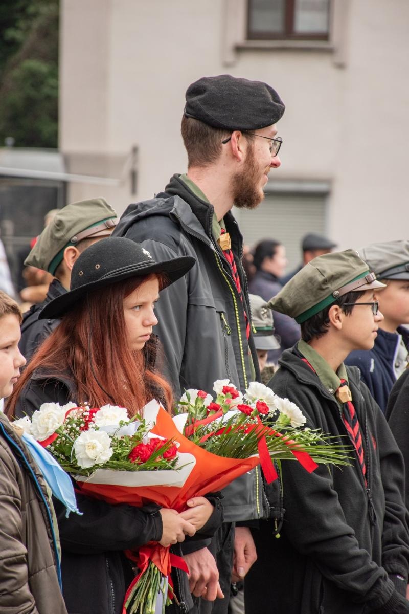 Zdjęcie w galerii na portalu naszwodzislaw.com: Obchody 11 listopada w Wodzisławiu Śląskim [FOTO] wiadomości z regionu
