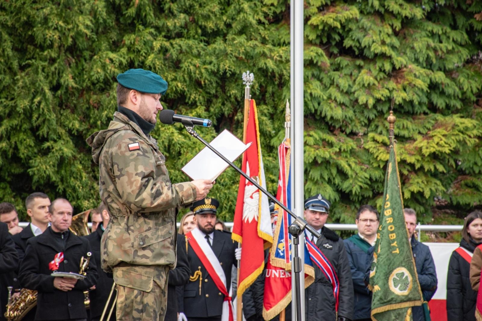 Zdjęcie w galerii na portalu naszwodzislaw.com: Obchody 11 listopada w Wodzisławiu Śląskim [FOTO] wiadomości z regionu