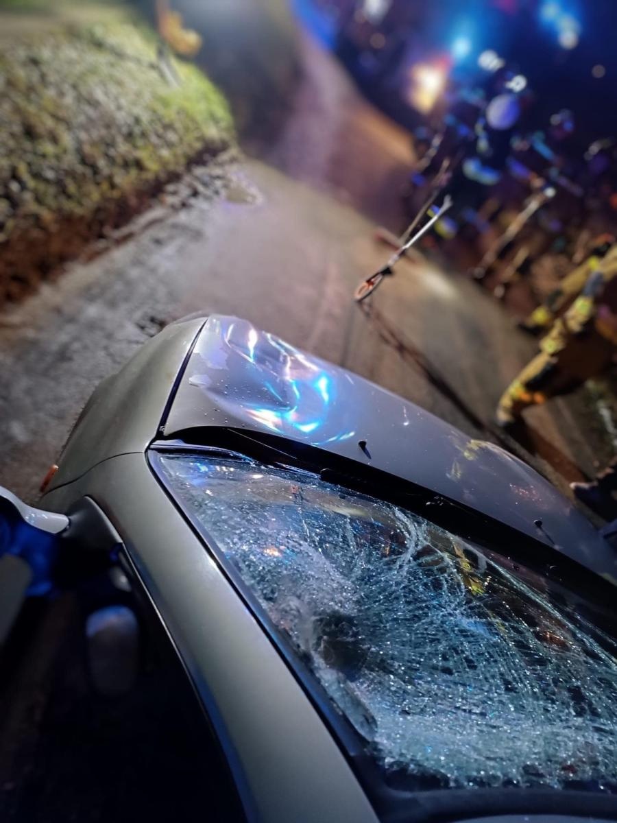 Zdjęcie w galerii na portalu naszwodzislaw.com: Rowerem pod prąd wprost na samochód. Kolizja w Rogowie wiadomości z regionu