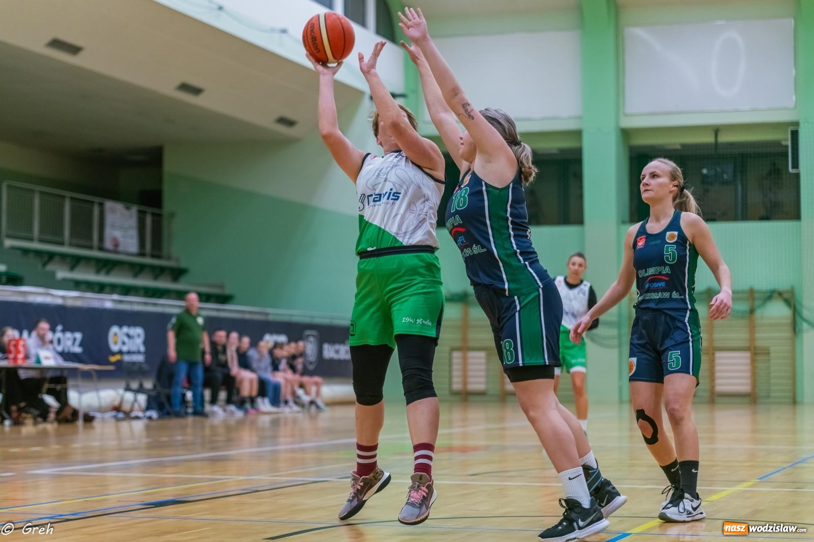 Zdjęcie w galerii na portalu naszwodzislaw.com: Koszykówka. Walka do ostatniej syreny. Olimpia górą w Raciborzu [FOTO i WIDEO] wiadomości z regionu