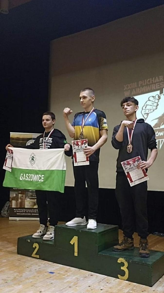 Zdjęcie w galerii na portalu naszwodzislaw.com: Sukcesy armwrestlerów z Rydułtów wiadomości z regionu