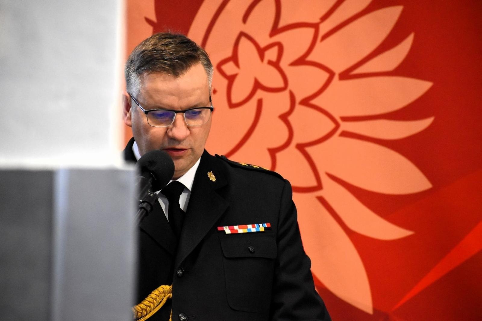 Zdjęcie w galerii na portalu naszwodzislaw.com: Zmiana warty w strażackiej komendzie w Wodzisławiu Śląskim wiadomości z regionu