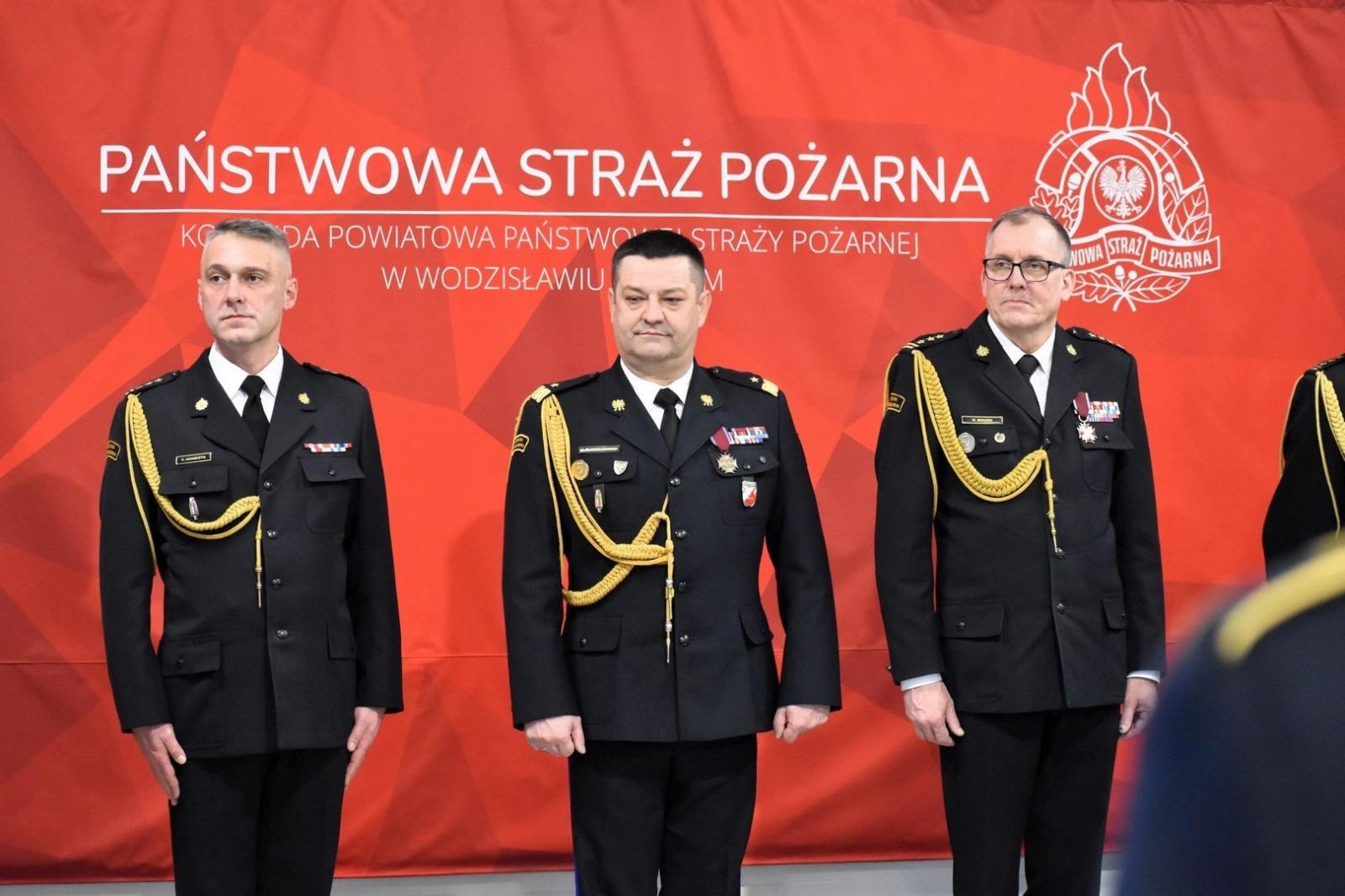 Zdjęcie w galerii na portalu naszwodzislaw.com: Zmiana warty w strażackiej komendzie w Wodzisławiu Śląskim wiadomości z regionu