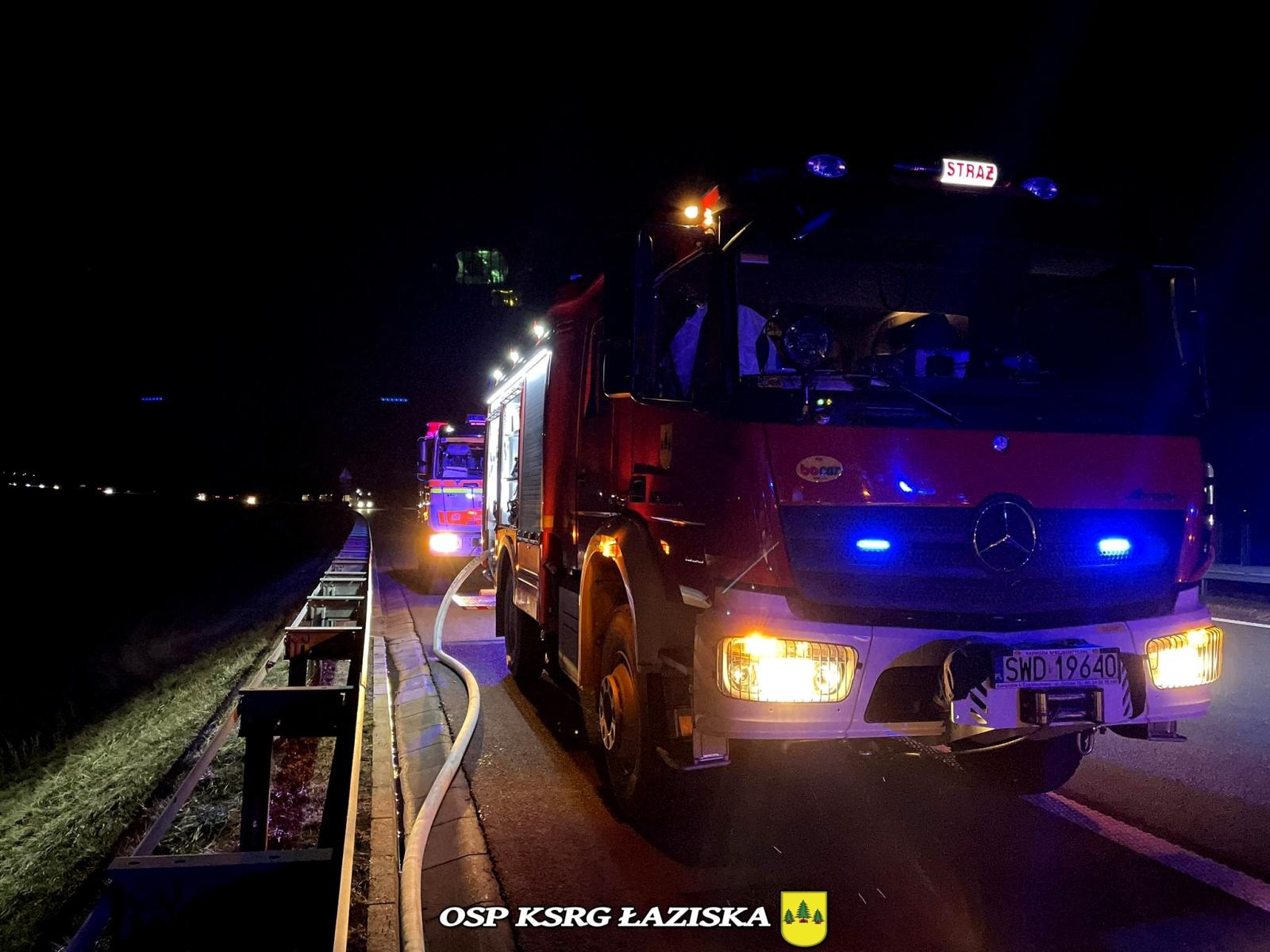 Zdjęcie w galerii na portalu naszwodzislaw.com: Niebezpieczne zdarzenie na autostradzie A1. Istniało zagrożenie wybuchem wiadomości z regionu