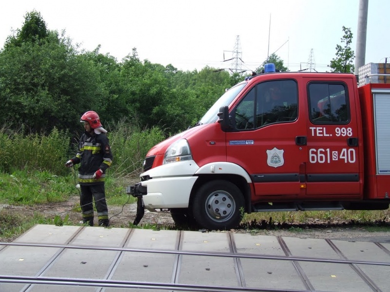 Zdjęcie w galerii na portalu naszwodzislaw.com: Wypadł z jezdni wprost na tory wiadomości z regionu