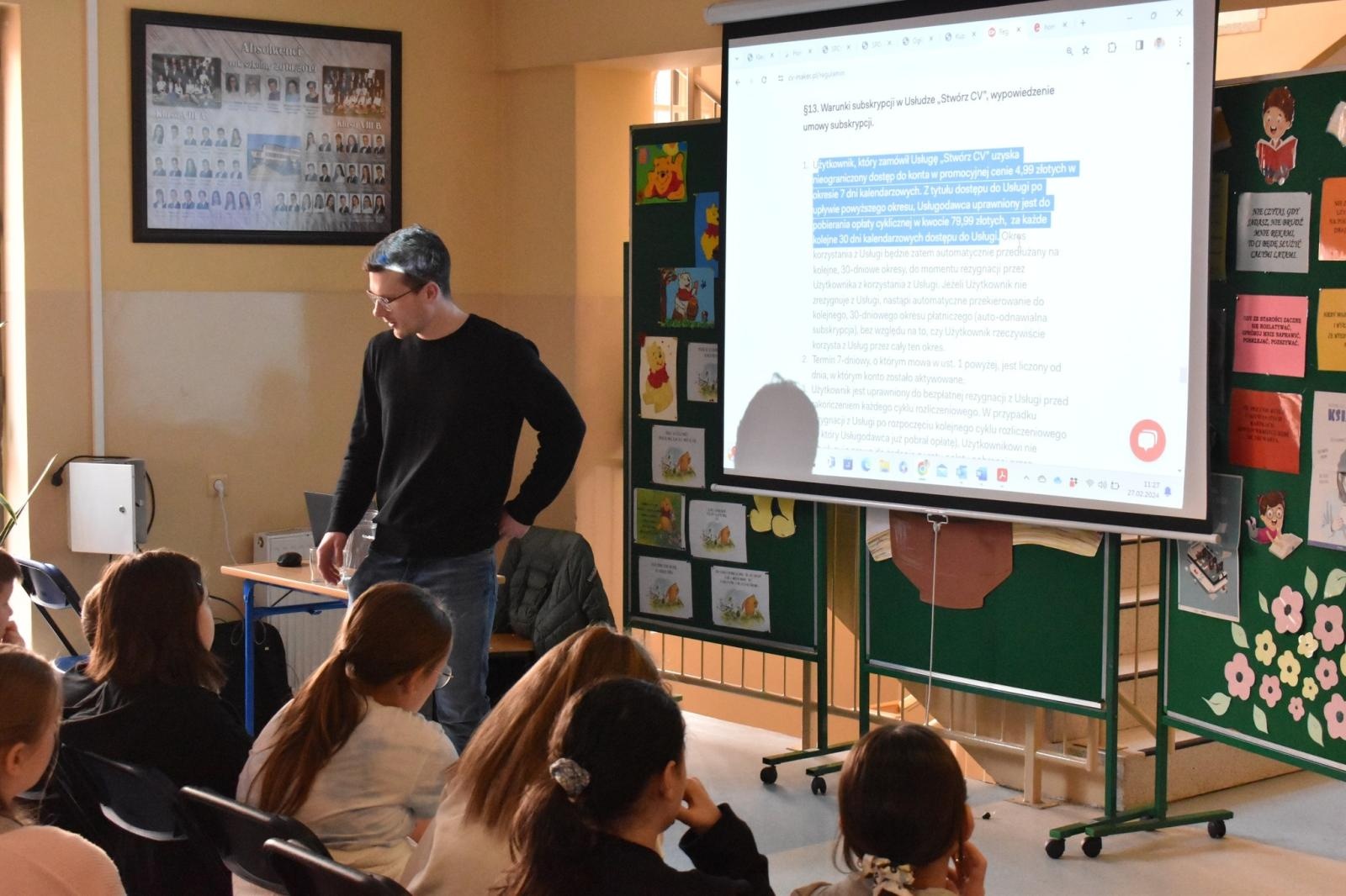 Zdjęcie w galerii na portalu naszwodzislaw.com: Warsztaty cyberbezpieczeństwa w skrzyszowskiej szkole wiadomości z regionu