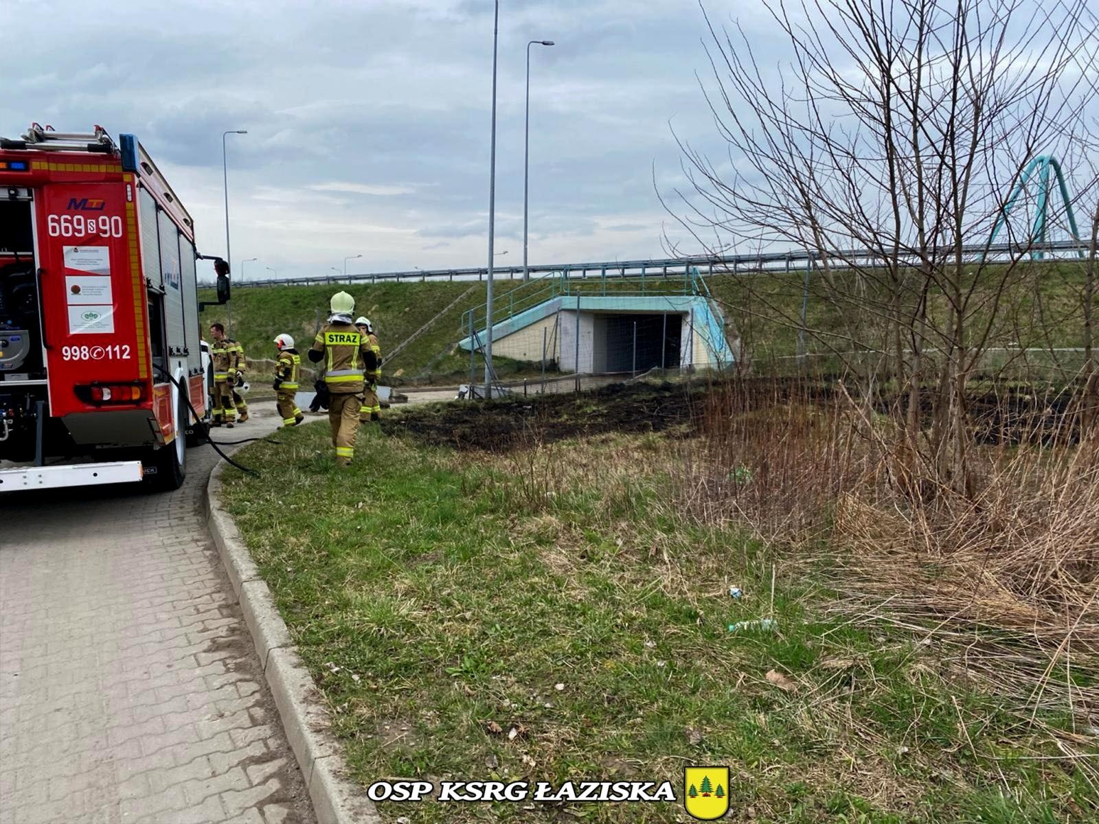 Zdjęcie w galerii na portalu naszwodzislaw.com: Dwa pożary traw w Skrzyszowie wiadomości z regionu