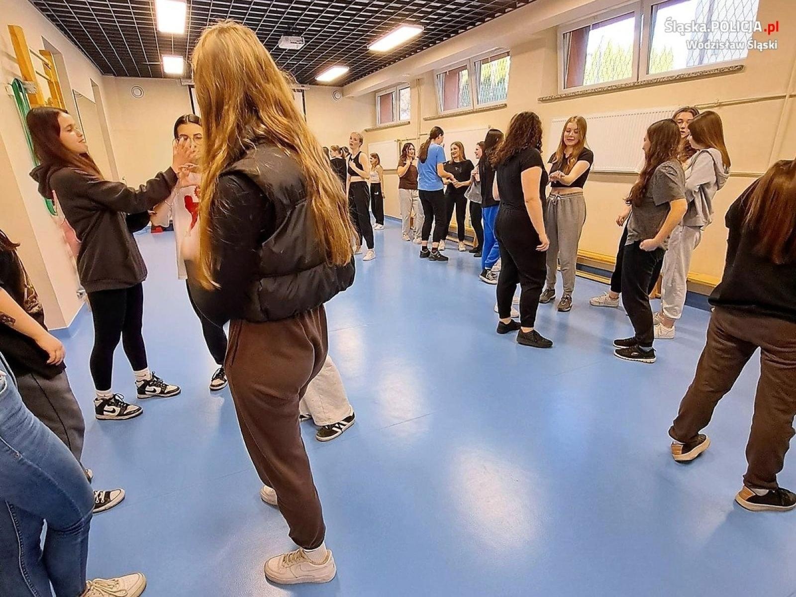 Zdjęcie w galerii na portalu naszwodzislaw.com: Warsztaty samoobrony dla uczennic wodzisławskiego Ekonomika wiadomości z regionu