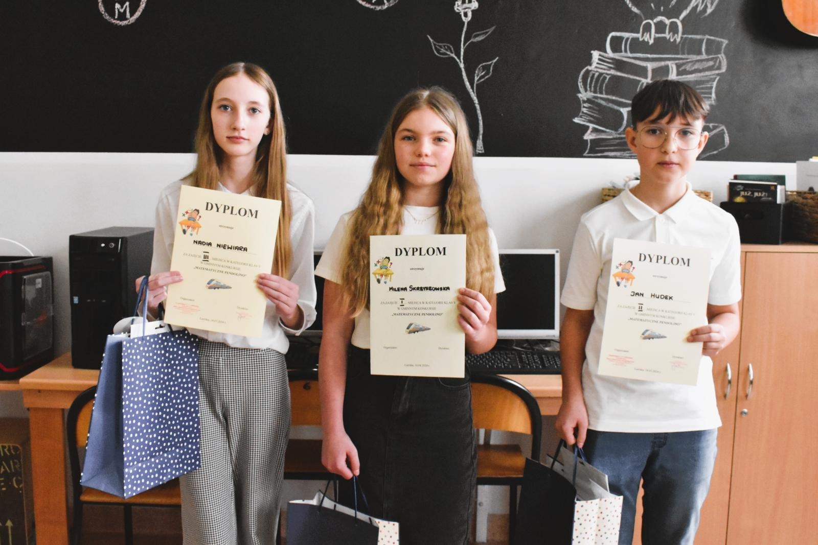 Zdjęcie w galerii na portalu naszwodzislaw.com: Poznaj laureatów Matematycznego Pendolino wiadomości z regionu