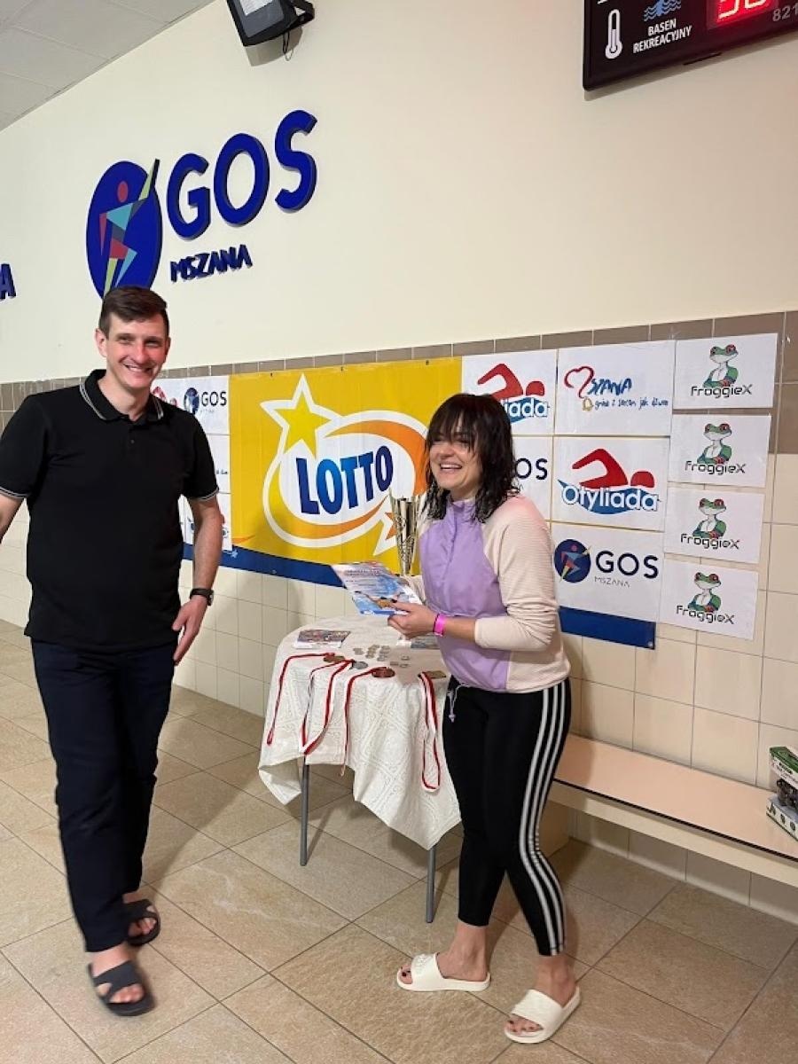 Zdjęcie w galerii na portalu naszwodzislaw.com: Basen w Połomi po raz drugi gospodarzem maratonu pływackiego Otyliada wiadomości z regionu