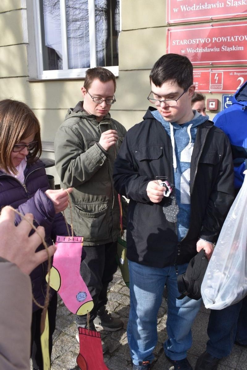 Zdjęcie w galerii na portalu naszwodzislaw.com: Dzień Skarpetki Nie Do Pary w wodzisławskim starostwie [FOTO] wiadomości z regionu