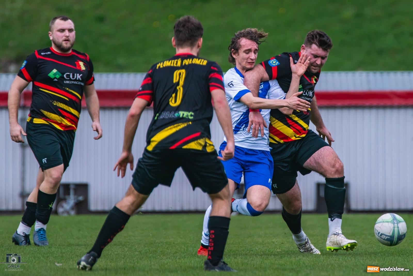 Zdjęcie w galerii na portalu naszwodzislaw.com: Dobra passa Płomienia Połomia. Unia Racibórz na kolanach [FOTO] wiadomości z regionu