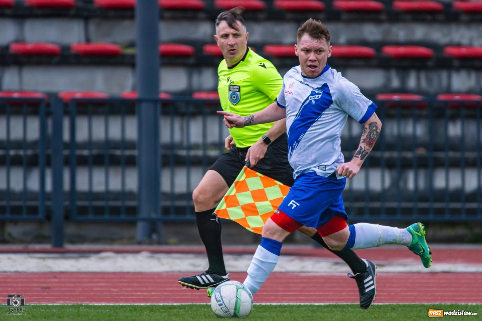 Zdjęcie w galerii na portalu naszwodzislaw.com: Dobra passa Płomienia Połomia. Unia Racibórz na kolanach [FOTO] wiadomości z regionu