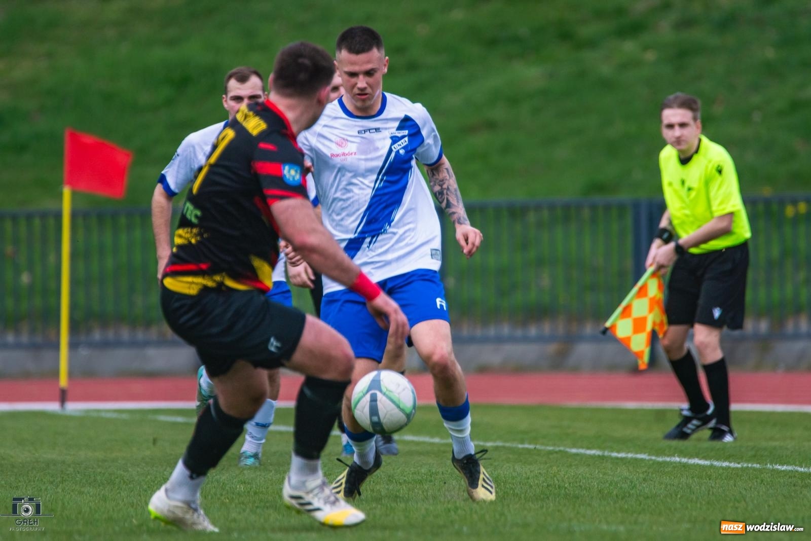 Zdjęcie w galerii na portalu naszwodzislaw.com: Dobra passa Płomienia Połomia. Unia Racibórz na kolanach [FOTO] wiadomości z regionu