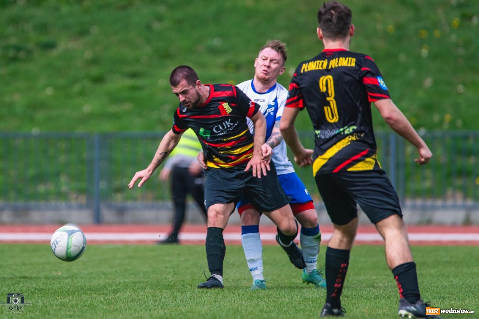 Zdjęcie w galerii na portalu naszwodzislaw.com: Dobra passa Płomienia Połomia. Unia Racibórz na kolanach [FOTO] wiadomości z regionu