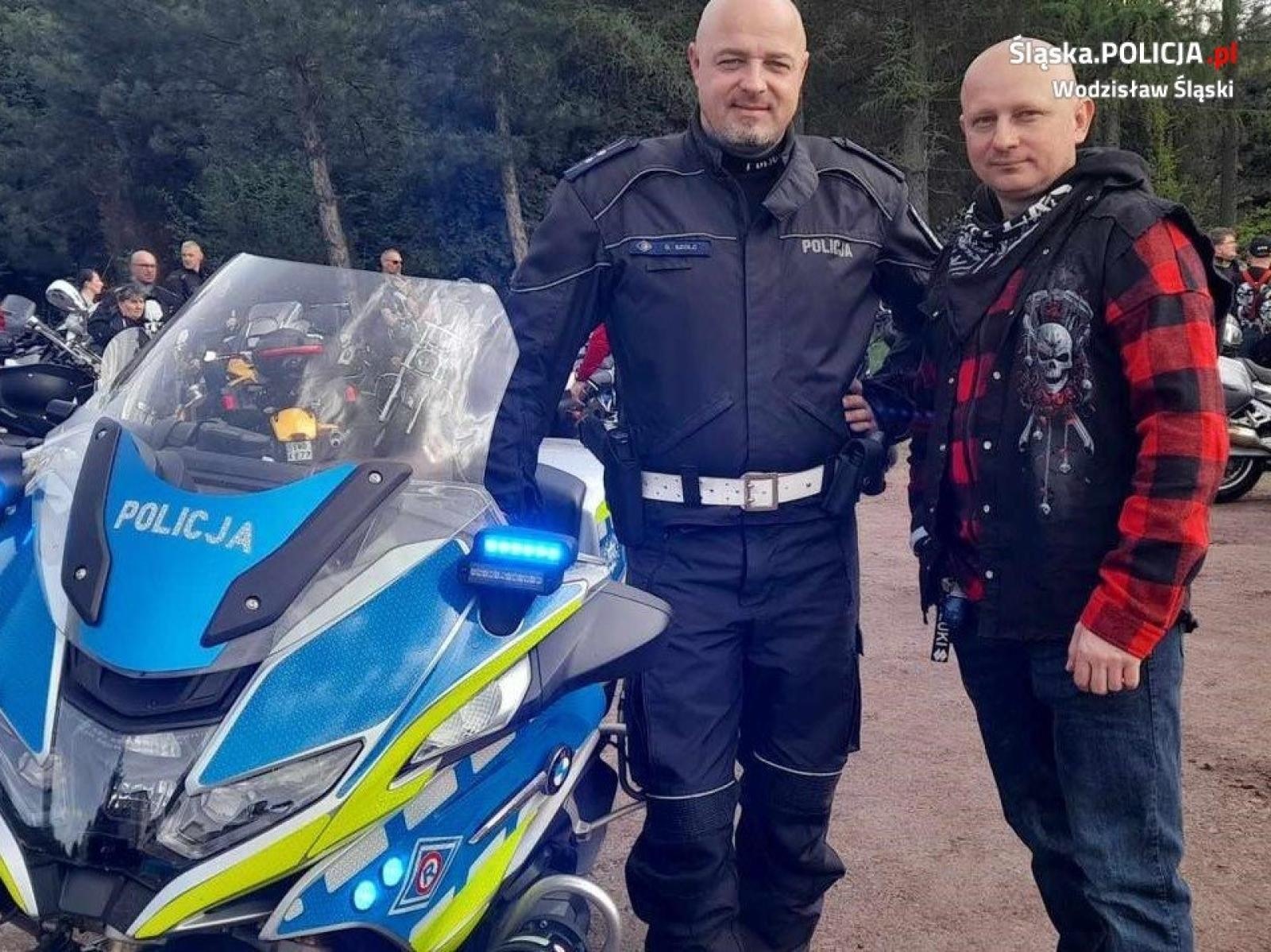Zdjęcie w galerii na portalu naszwodzislaw.com: Rozpoczęcie sezonu motocyklowego z udziałem wodzisławskich mundurowych wiadomości z regionu