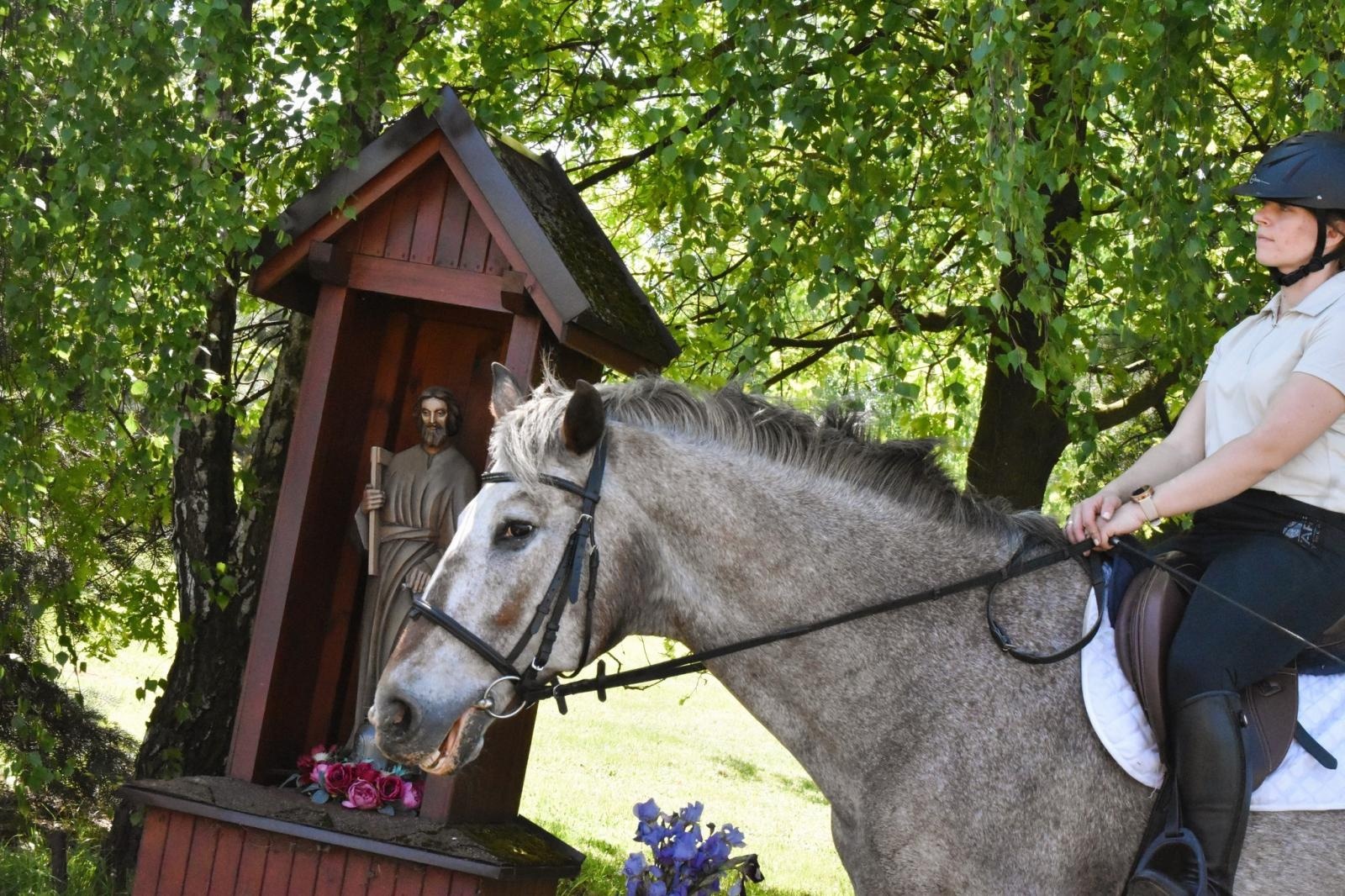 Zdjęcie w galerii na portalu naszwodzislaw.com: Procesja na otwarcie sezonu konnego w gminie Godów [FOTO] wiadomości z regionu