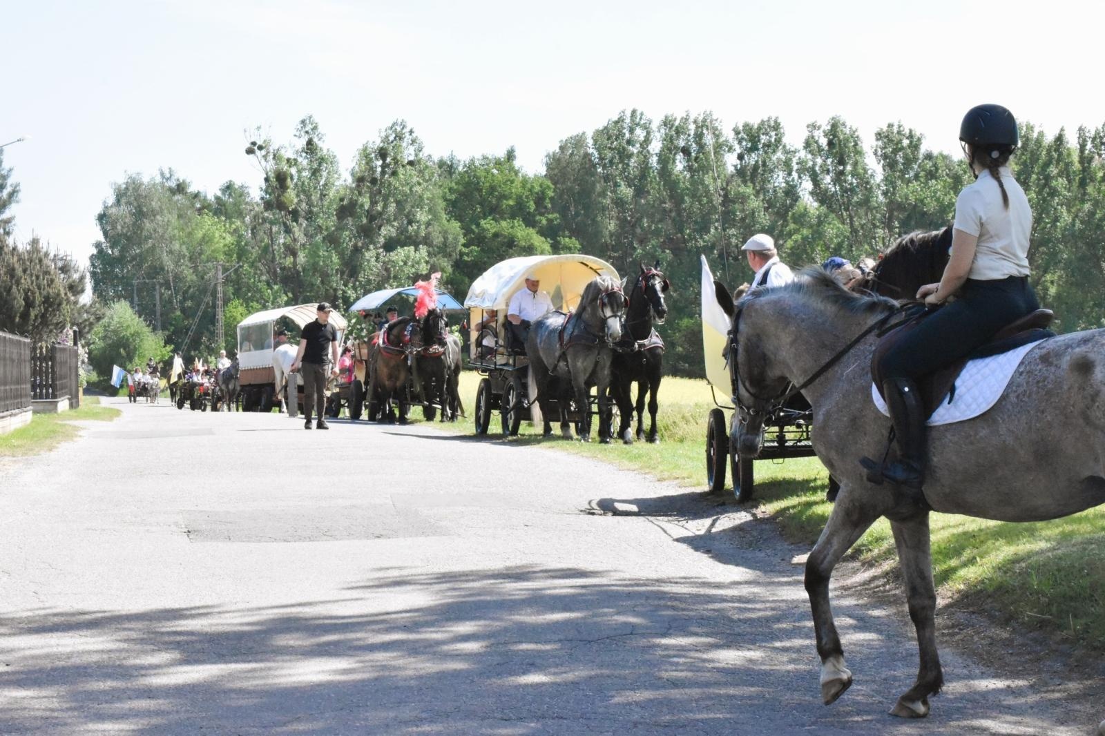 Zdjęcie w galerii na portalu naszwodzislaw.com: Procesja na otwarcie sezonu konnego w gminie Godów [FOTO] wiadomości z regionu