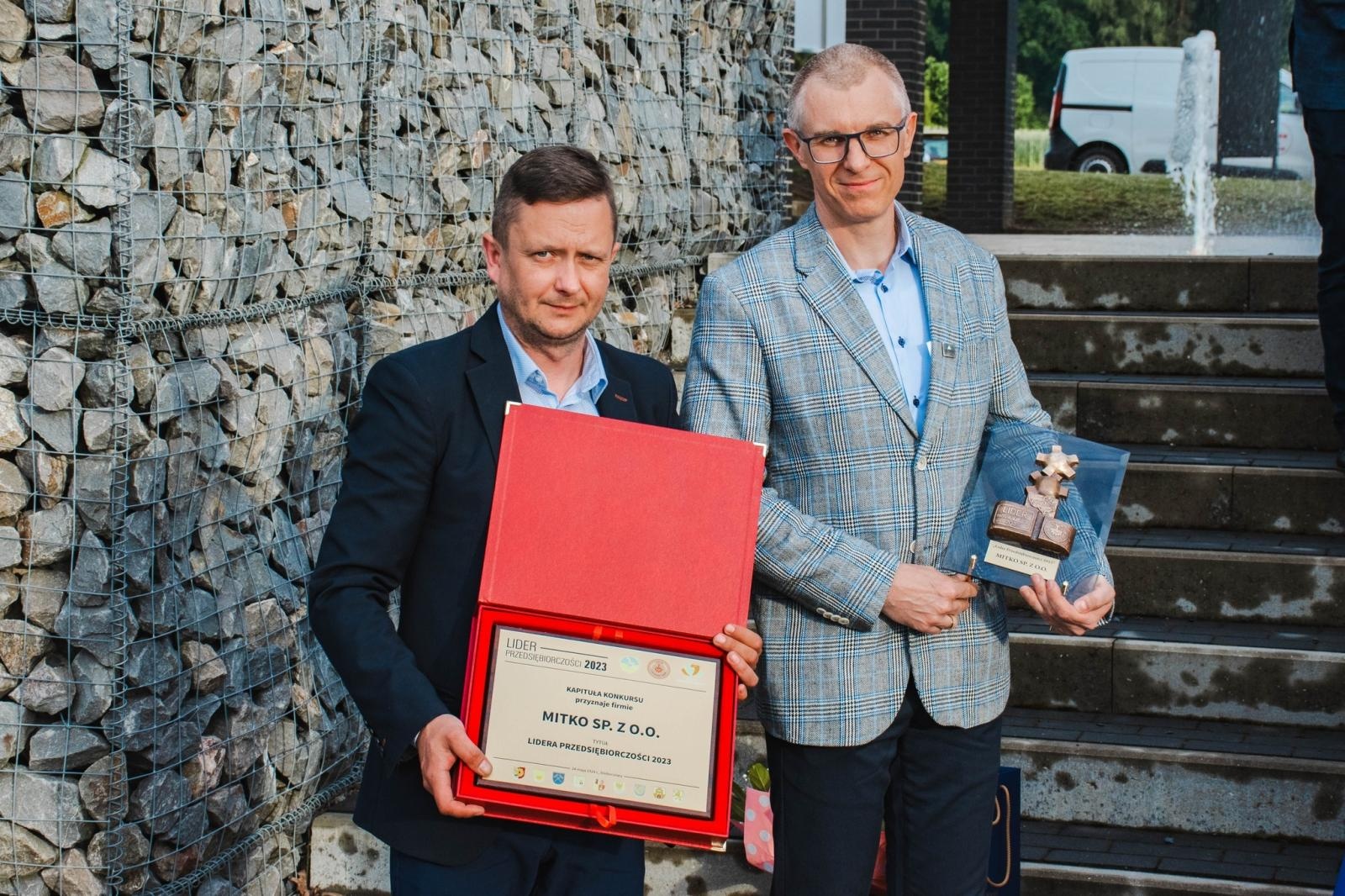 Zdjęcie w galerii na portalu naszwodzislaw.com: Firma Mitko Powiatowym Liderem Przedsiębiorczości 2023 wiadomości z regionu