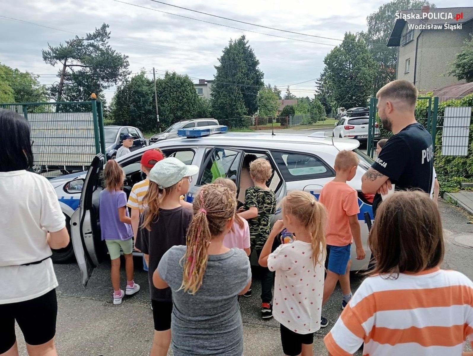 Zdjęcie w galerii na portalu naszwodzislaw.com: Policjanci z Gorzyc na dniu dziecka w Czyżowicach wiadomości z regionu