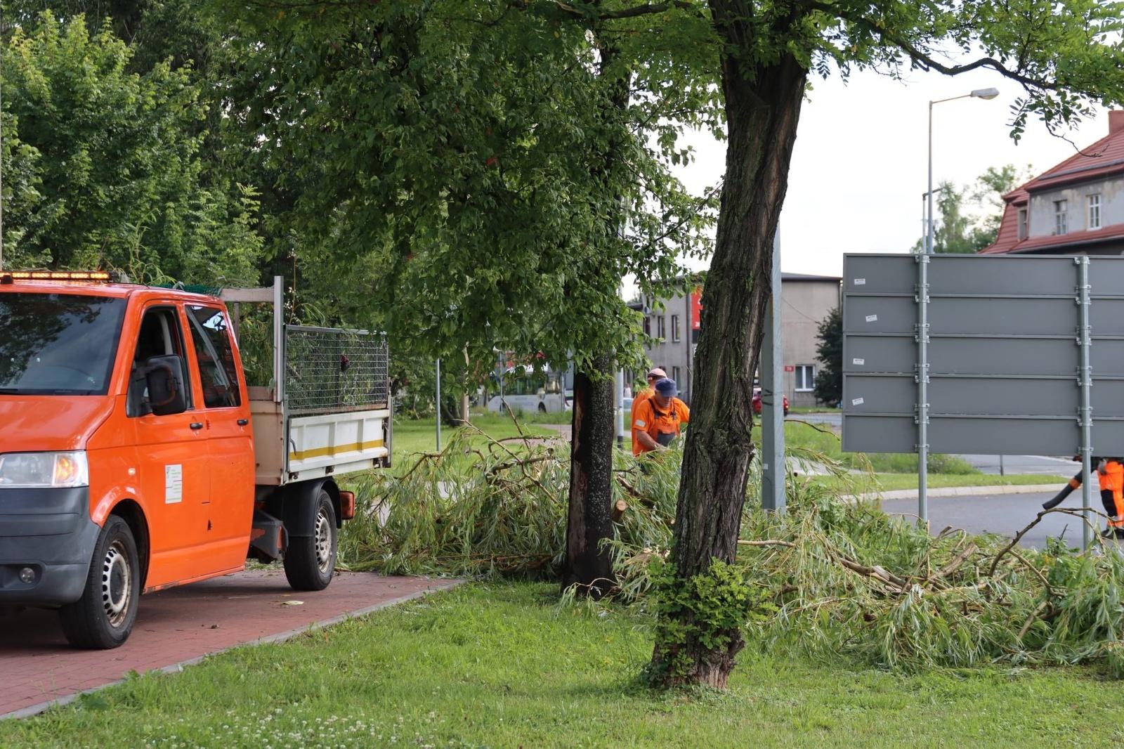 Zdjęcie w galerii na portalu naszwodzislaw.com: Miasto walczy ze skutkami nawałnicy [FOTO] wiadomości z regionu