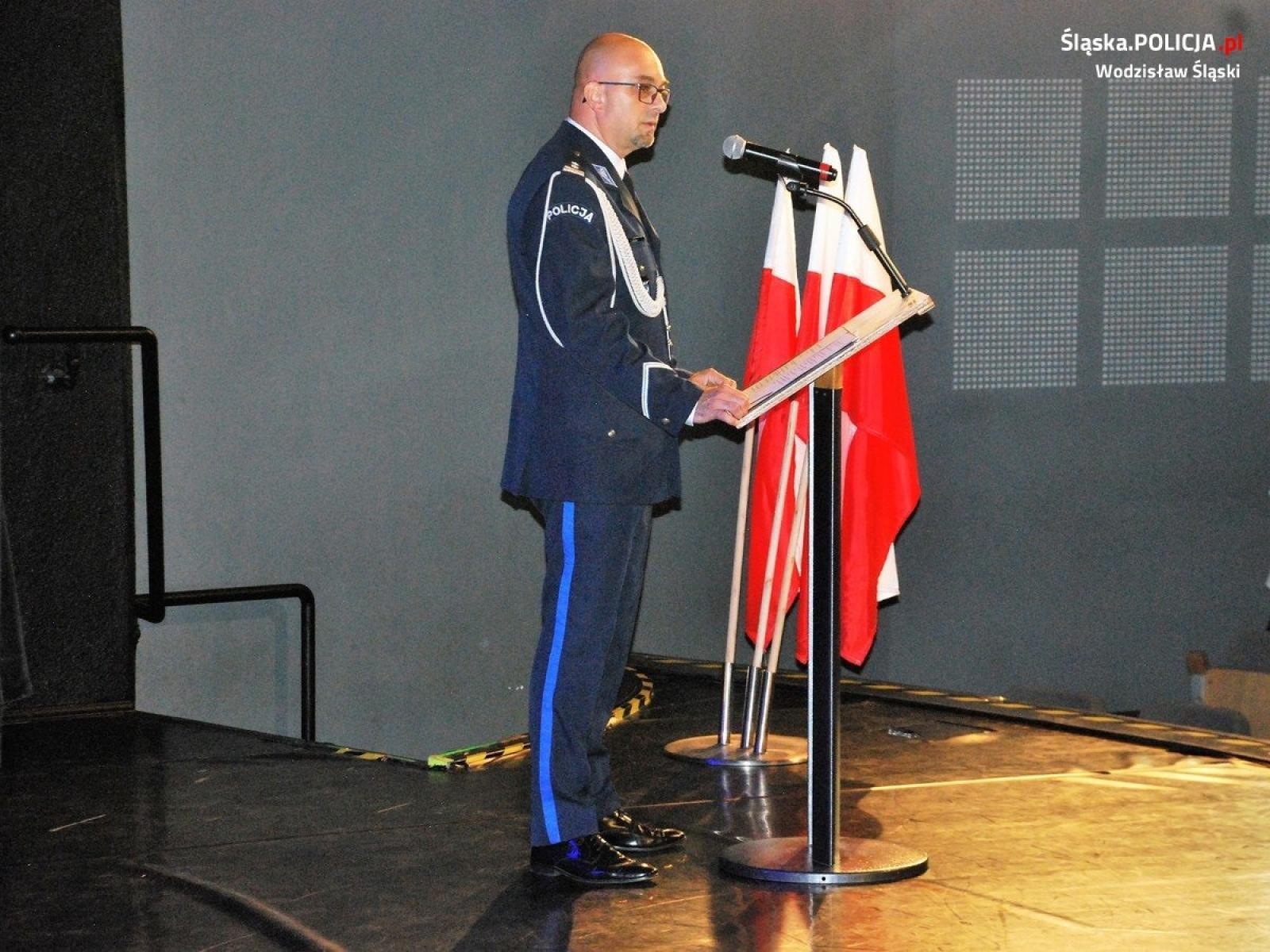 Zdjęcie w galerii na portalu naszwodzislaw.com: Obchody Święta Policji wodzisławskiego garnizonu  wiadomości z regionu