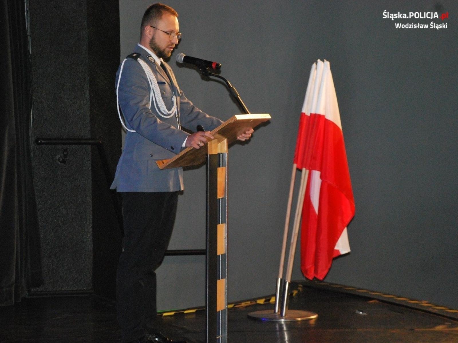 Zdjęcie w galerii na portalu naszwodzislaw.com: Obchody Święta Policji wodzisławskiego garnizonu  wiadomości z regionu