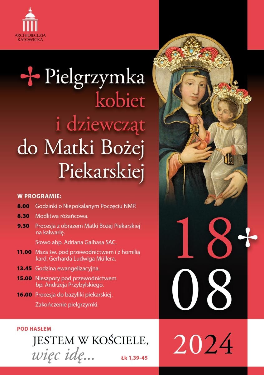 Zdjęcie w galerii na portalu naszwodzislaw.com: Pielgrzymka kobiet i dziewcząt do Piekar Śląskich wiadomości z regionu