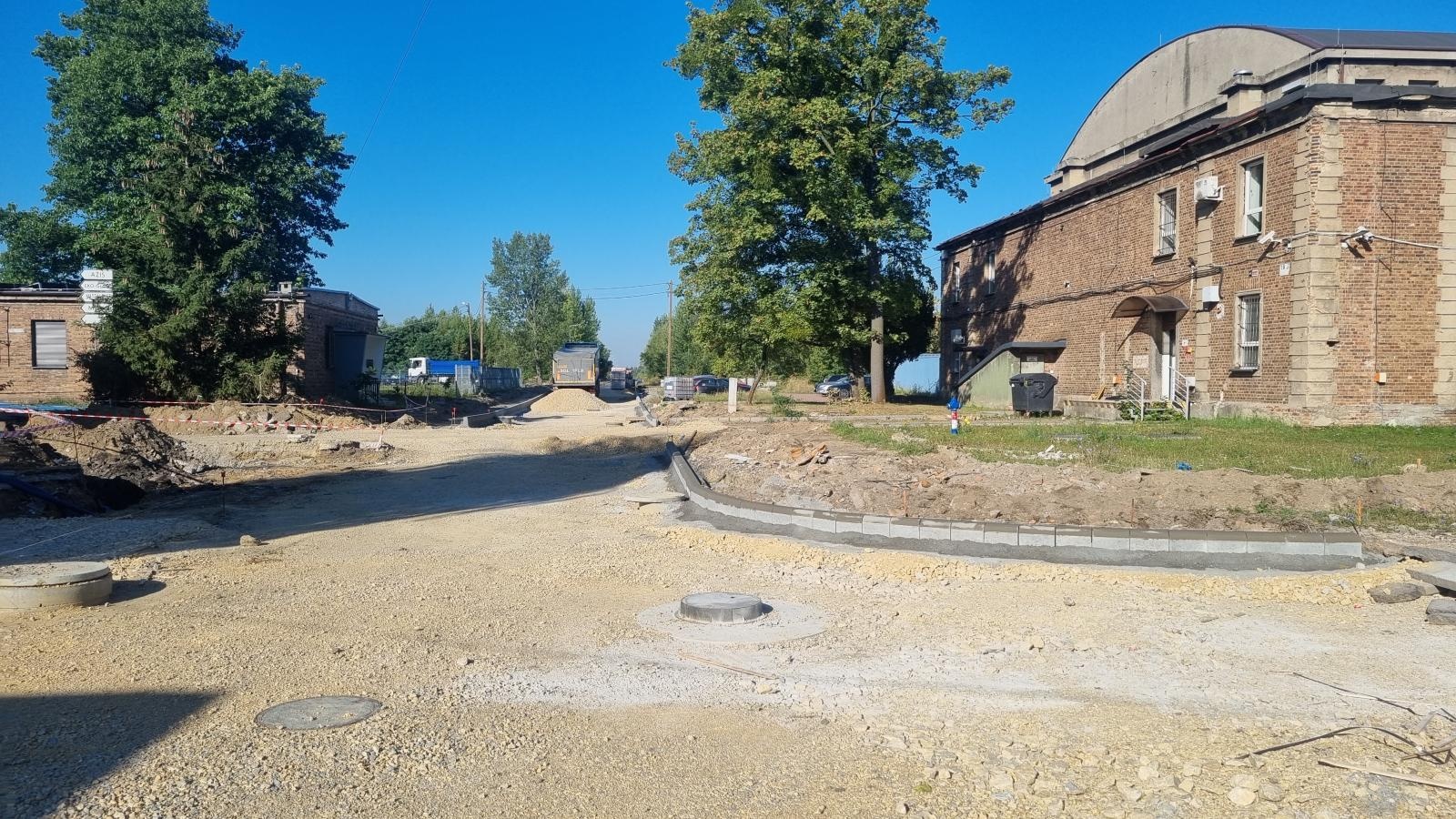 Zdjęcie w galerii na portalu naszwodzislaw.com: Postępy prac na ulicach przy KWK 1 Maja wiadomości z regionu