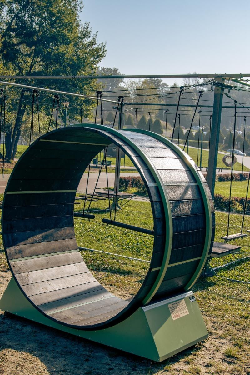 Zdjęcie w galerii na portalu naszwodzislaw.com: Skorzystaj z samoobsługowego parku linowego na Trzech Wzgórzach [FOTO] wiadomości z regionu