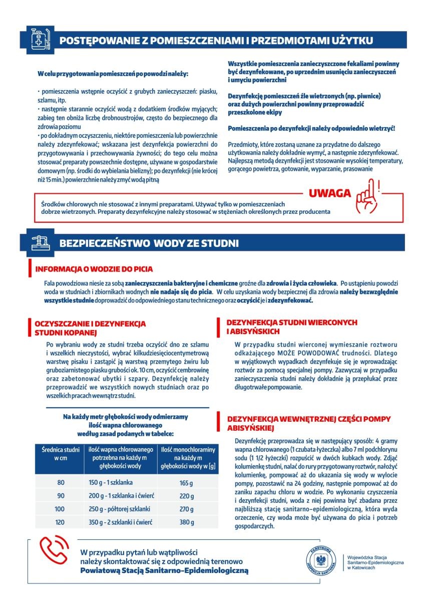 Zdjęcie w galerii na portalu naszwodzislaw.com: Mszana. Badanie wody z zalanych studni przydomowych wiadomości z regionu