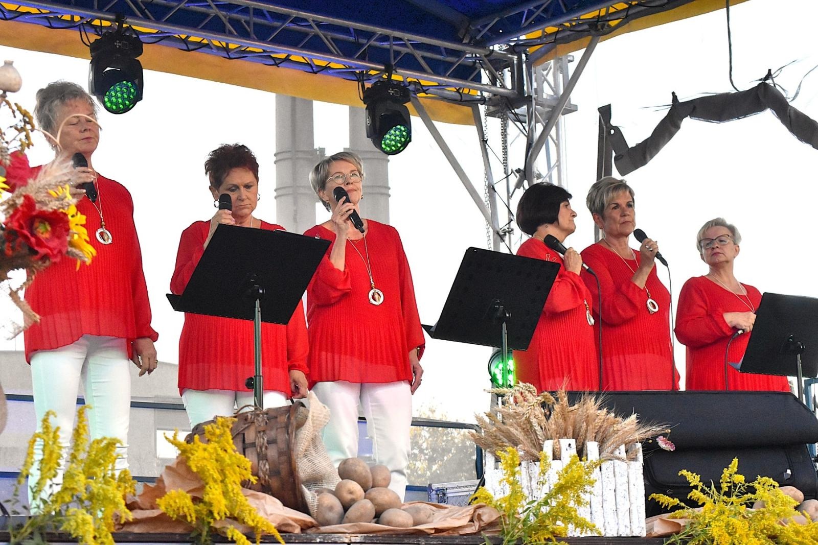 Zdjęcie w galerii na portalu naszwodzislaw.com: Mariusz Kalaga i ziemniaczane placki rozgrzały gości festynu ziemniaczanego w Skrzyszowie [FOTO] wiadomości z regionu