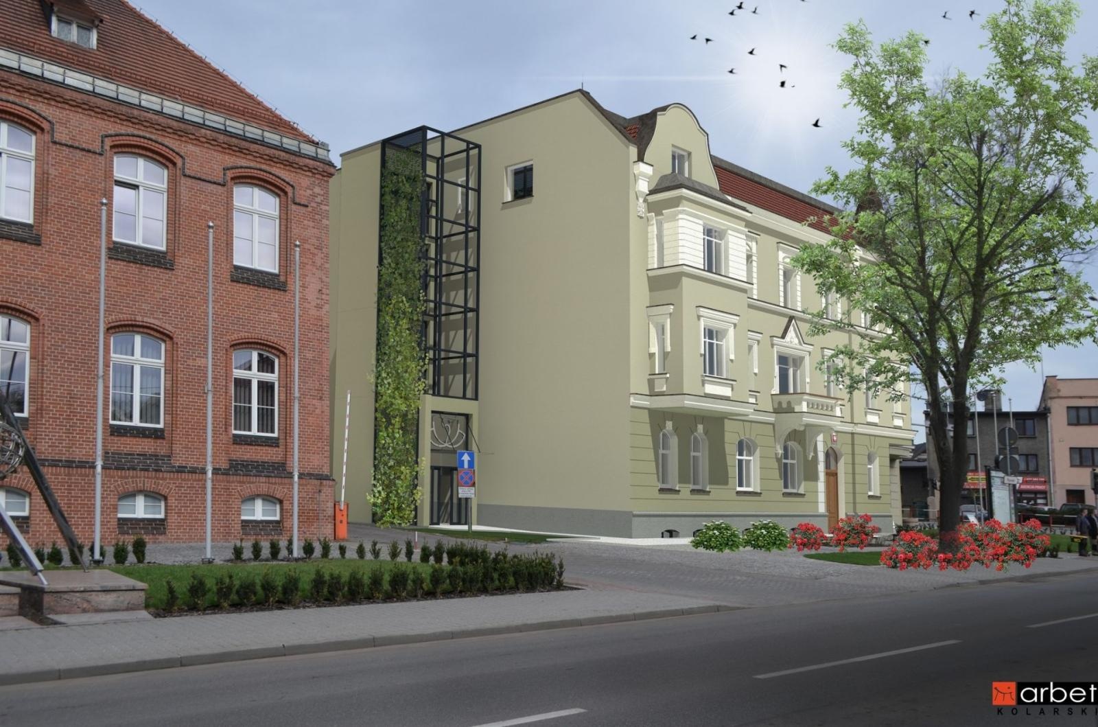 Zdjęcie w galerii na portalu naszwodzislaw.com: Inwestycja w dostępność. Przy budynku Starostwa Powiatowego powstanie winda wiadomości z regionu