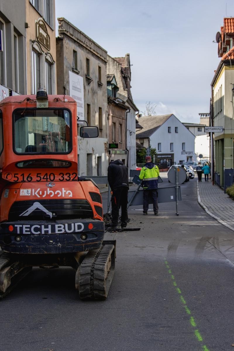 Zdjęcie w galerii na portalu naszwodzislaw.com: Trwają prace na ulicy Wałowej w Wodzisławiu Śląskim [FOTO] wiadomości z regionu