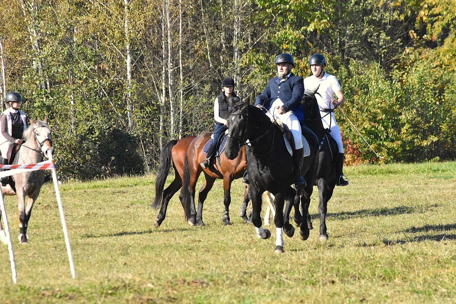 Zdjęcie w galerii na portalu naszwodzislaw.com: Hubertus w Krostoszowicach przyciągnął wielu jeźdźców i widzów. Martyna i Karolina dopadły lisiej kity [FOTO] wiadomości z regionu