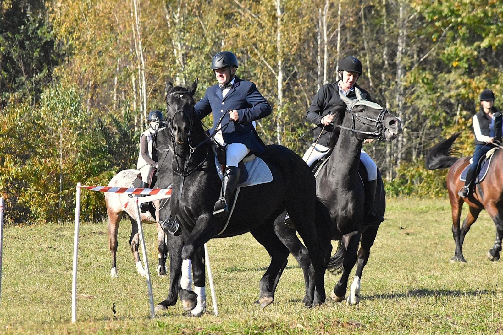 Zdjęcie w galerii na portalu naszwodzislaw.com: Hubertus w Krostoszowicach przyciągnął wielu jeźdźców i widzów. Martyna i Karolina dopadły lisiej kity [FOTO] wiadomości z regionu