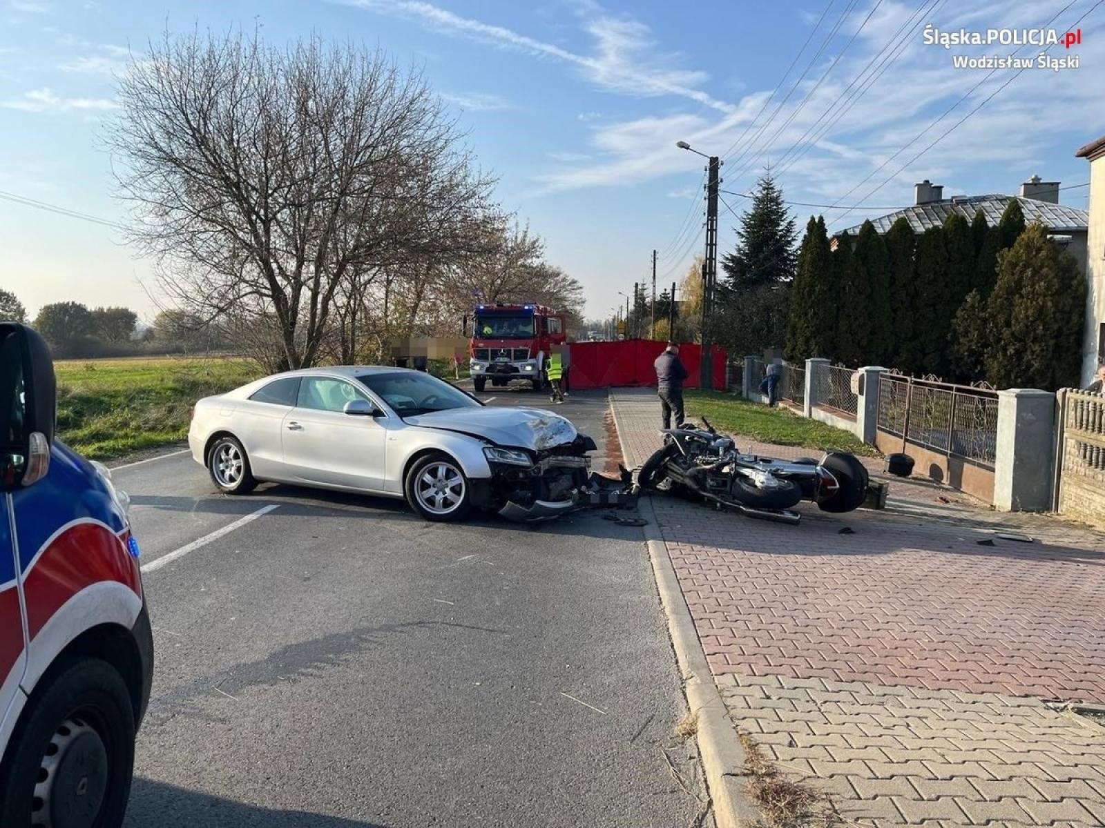 Zdjęcie w galerii na portalu naszwodzislaw.com: Wypadek w Lubomi. Oficjalny komunikat KPP Wodzisław Śląski wiadomości z regionu