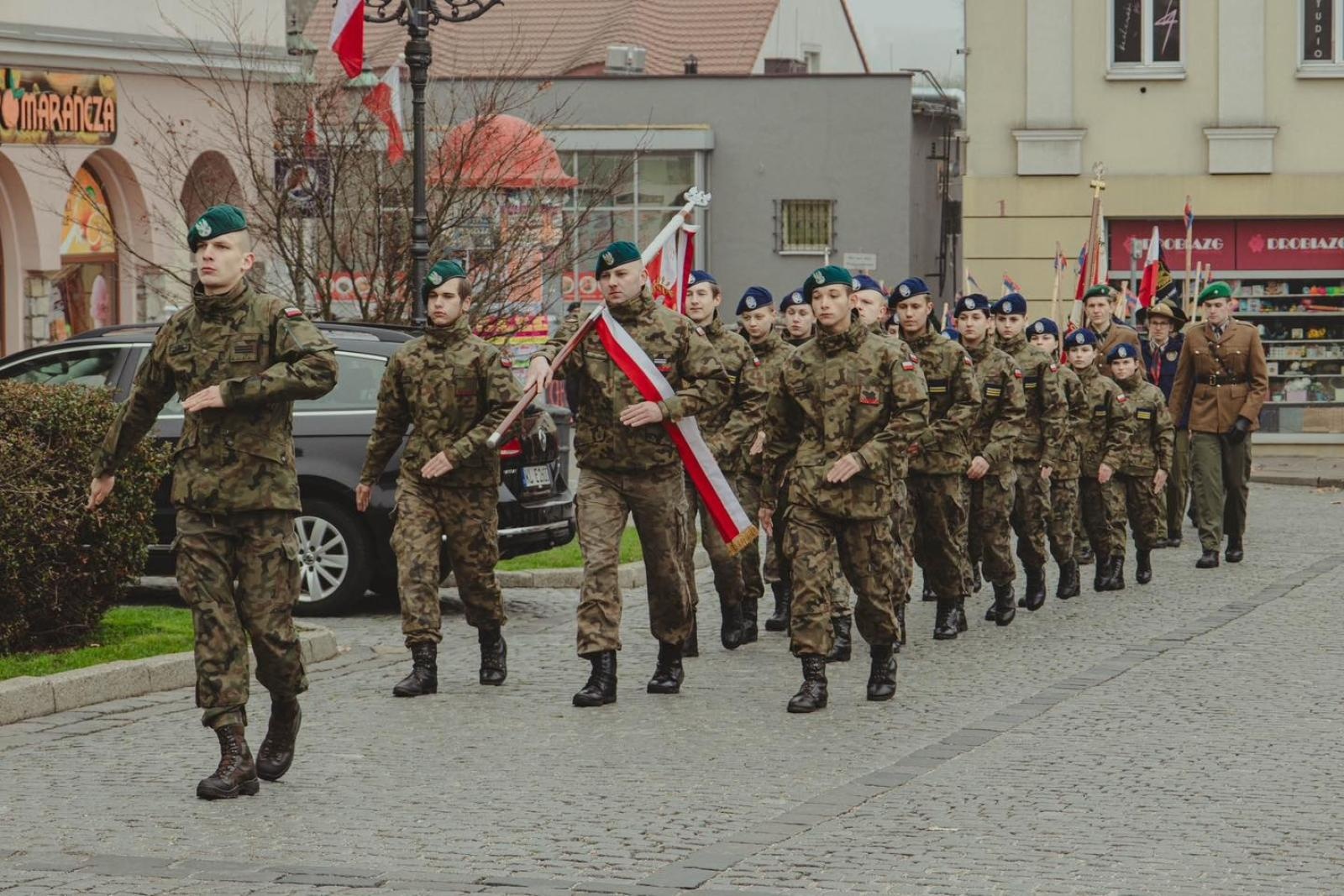 Zdjęcie w galerii na portalu naszwodzislaw.com: Miejskie obchody Święta Niepodległości w Wodzisławiu Śląskim [FOTO i WIDEO] wiadomości z regionu