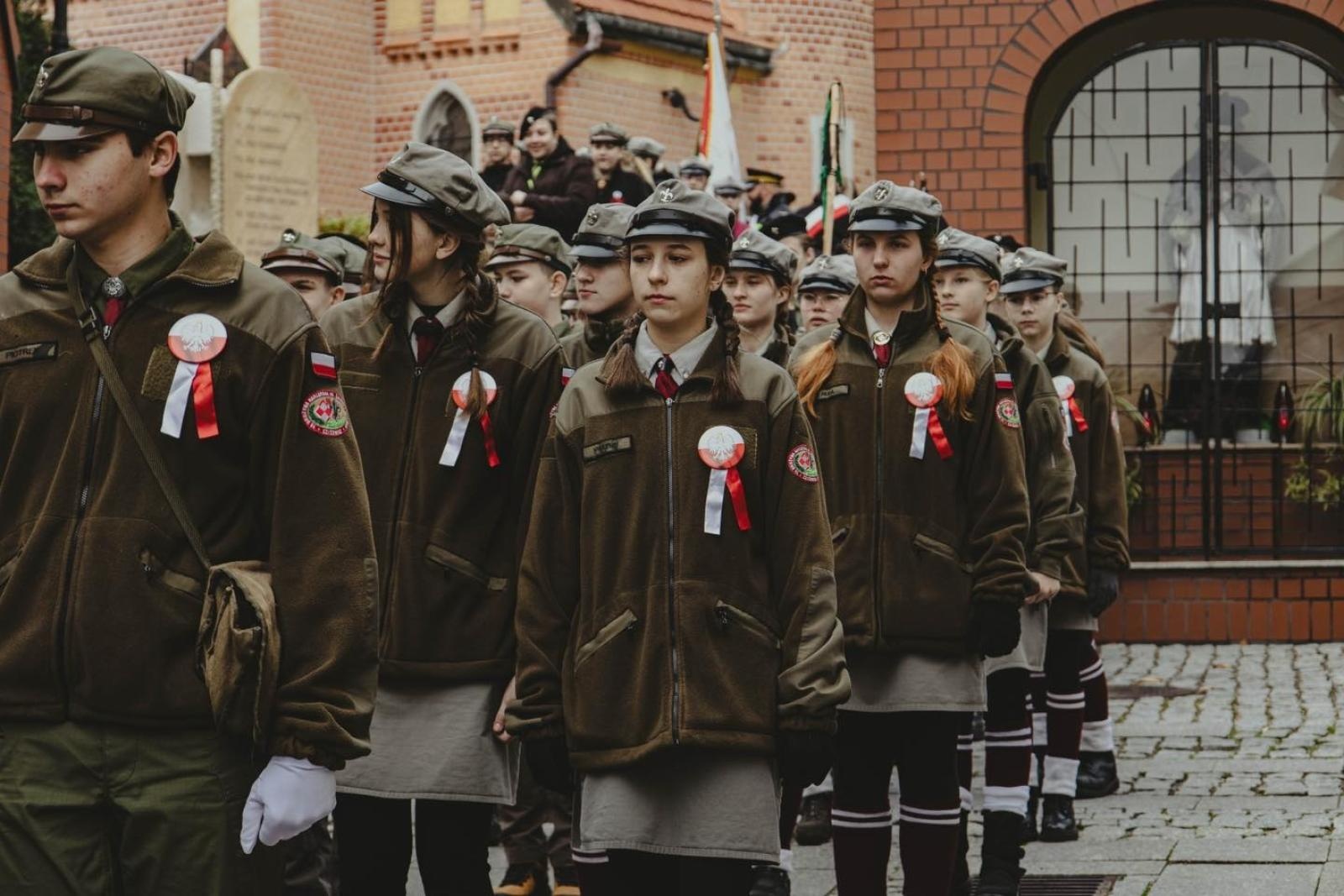 Zdjęcie w galerii na portalu naszwodzislaw.com: Miejskie obchody Święta Niepodległości w Wodzisławiu Śląskim [FOTO i WIDEO] wiadomości z regionu