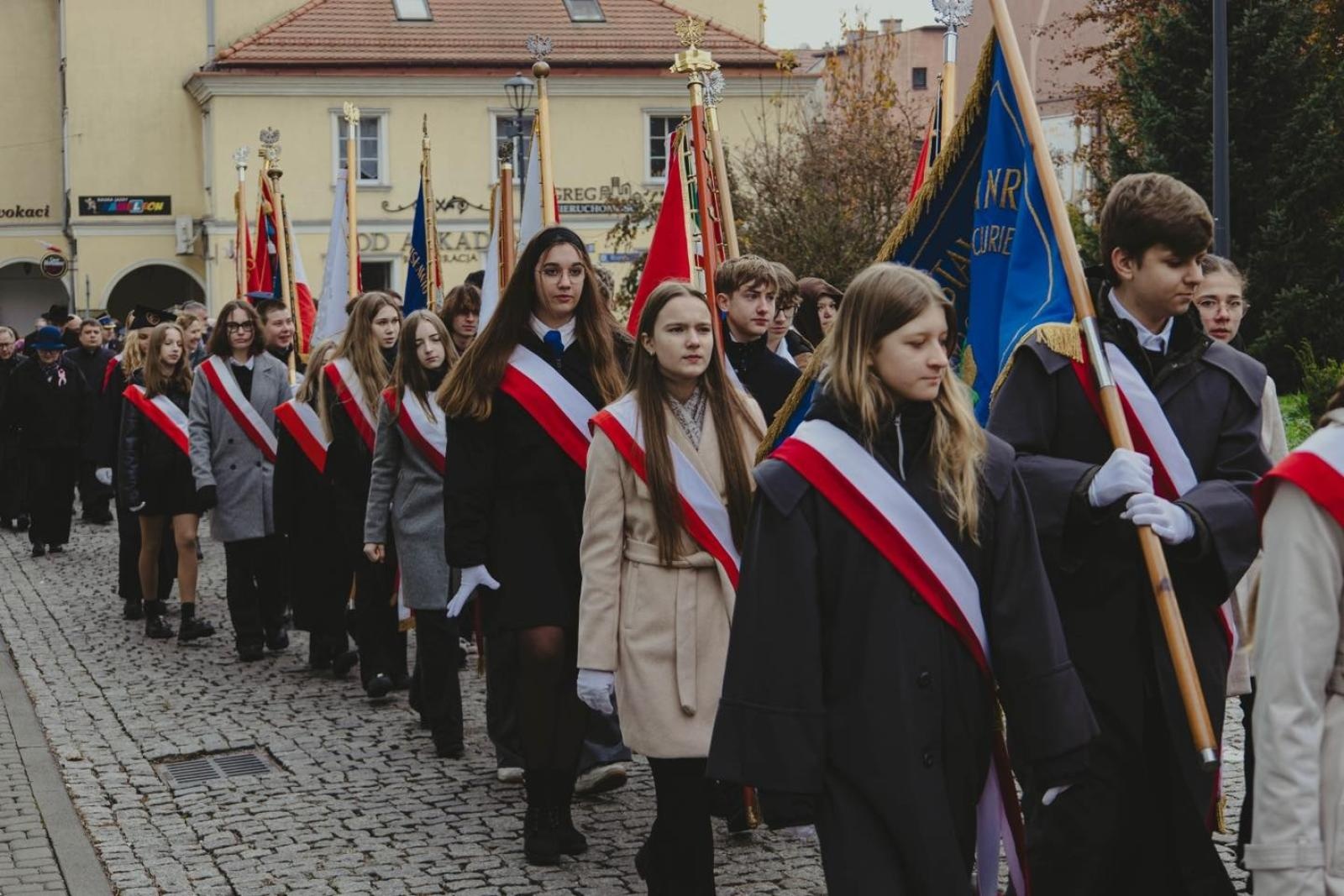 Zdjęcie w galerii na portalu naszwodzislaw.com: Miejskie obchody Święta Niepodległości w Wodzisławiu Śląskim [FOTO i WIDEO] wiadomości z regionu