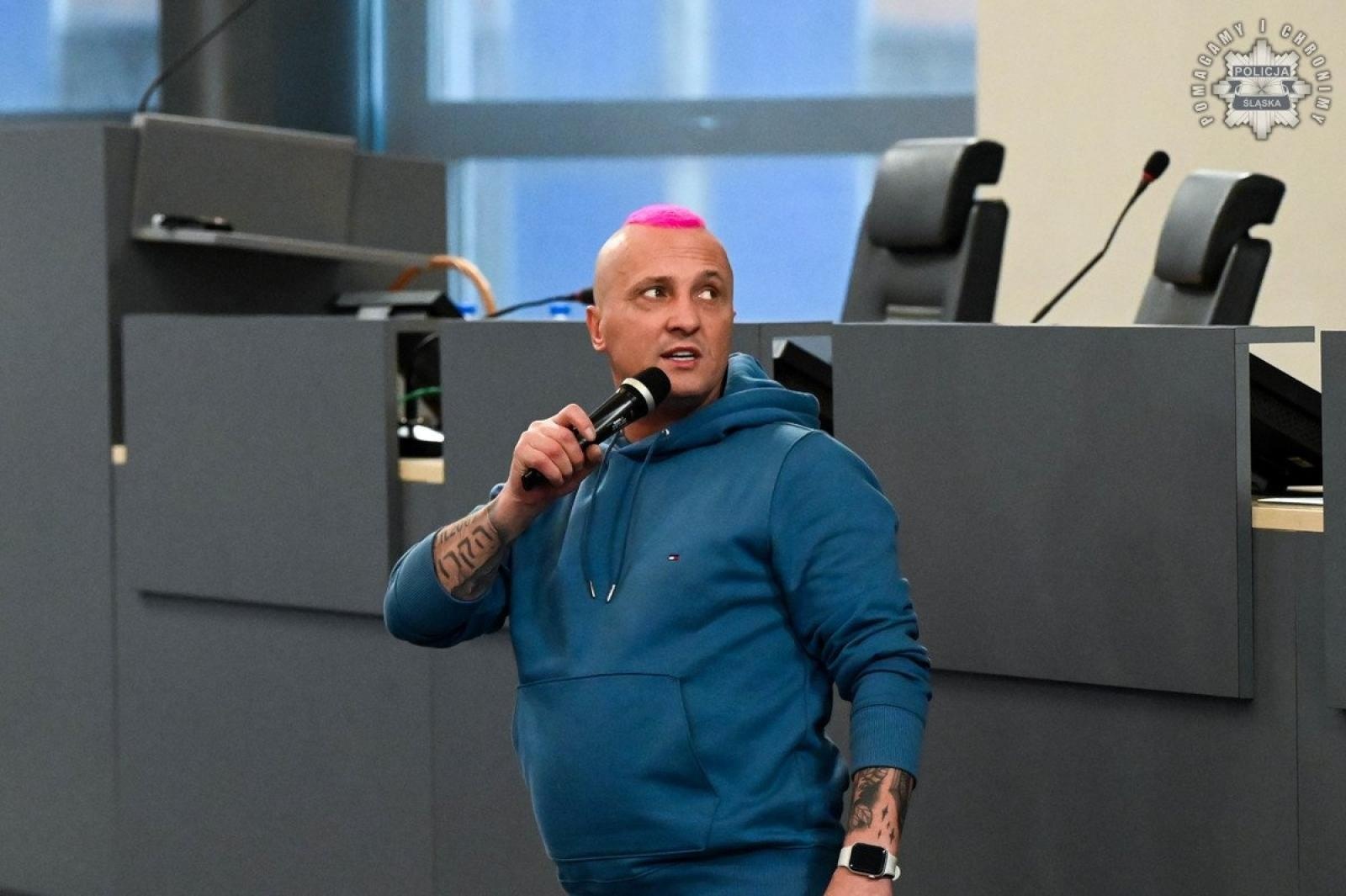 Zdjęcie w galerii na portalu naszwodzislaw.com: Konferencja Barierom na przekór w komendzie wojewódzkiej w Katowicach wiadomości z regionu