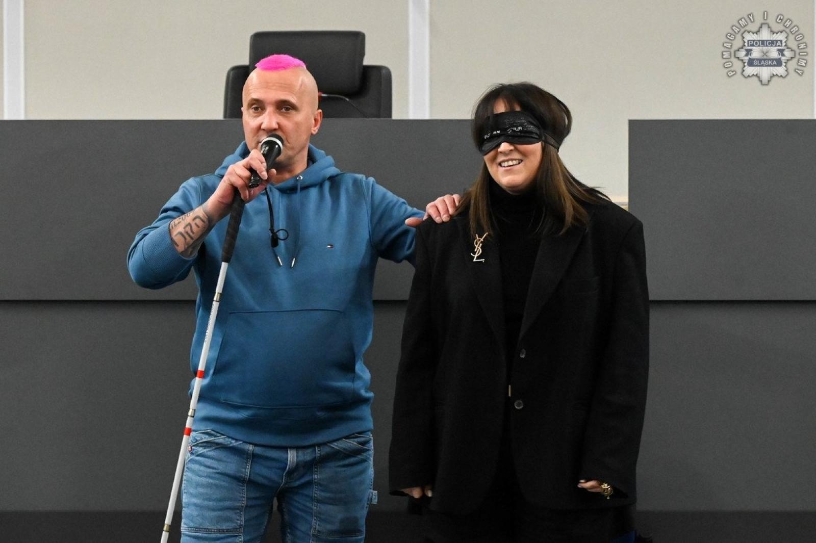 Zdjęcie w galerii na portalu naszwodzislaw.com: Konferencja Barierom na przekór w komendzie wojewódzkiej w Katowicach wiadomości z regionu