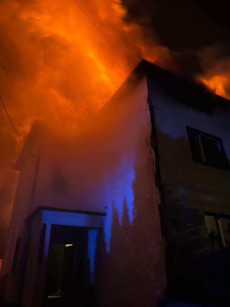 Zdjęcie w galerii na portalu naszwodzislaw.com: Pożar poddasza w budynku jednorodzinnym w Marklowicach wiadomości z regionu