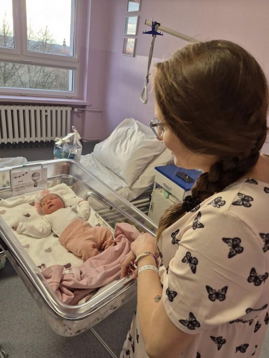 Zdjęcie w galerii na portalu naszwodzislaw.com: Pola to pierwsze dziecko urodzone w 2025 roku w powiecie wodzisławskim wiadomości z regionu